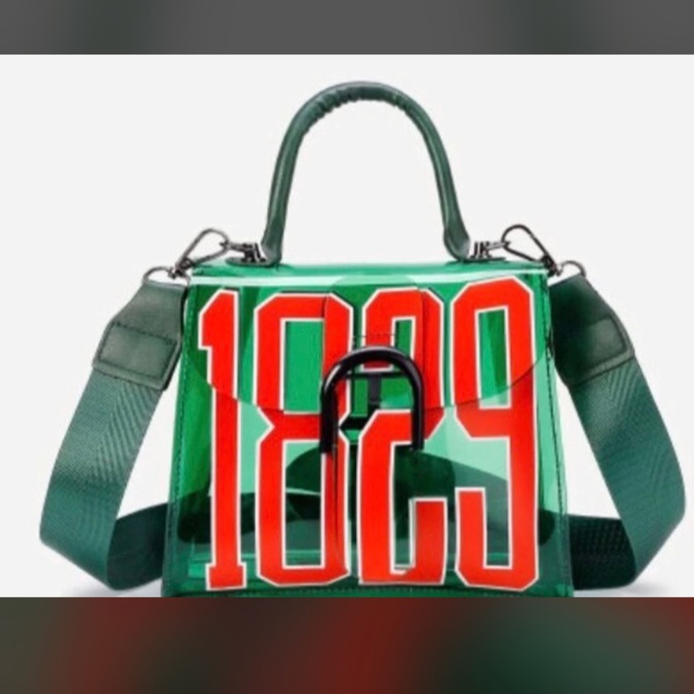 Green Number Printed Bag